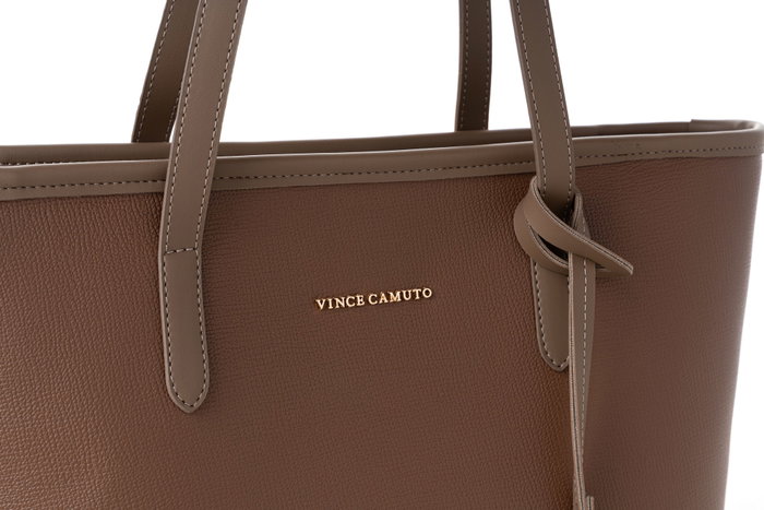 Vince Camuto Taormina - Bolso Tote de Visón Oscuro 100% Piel de Polivinilo